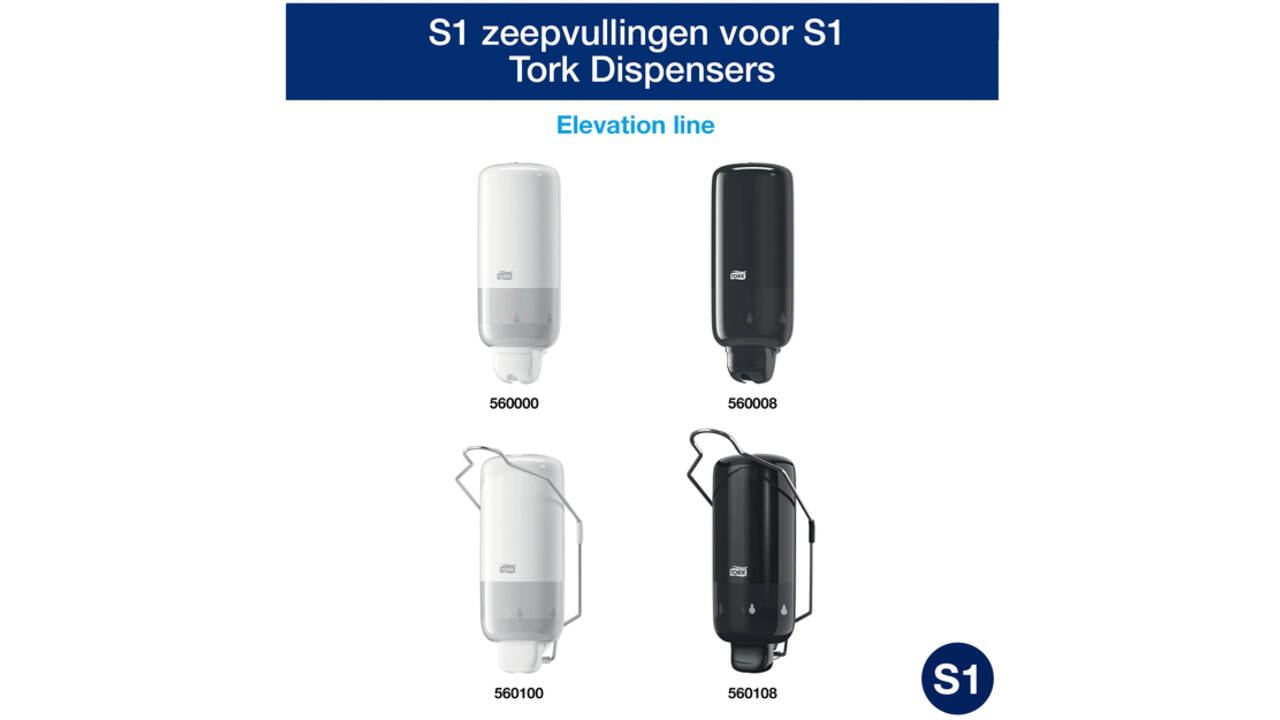 Handzeep Tork S1 mild geparfurmeerd parelwit 1000ml 420501