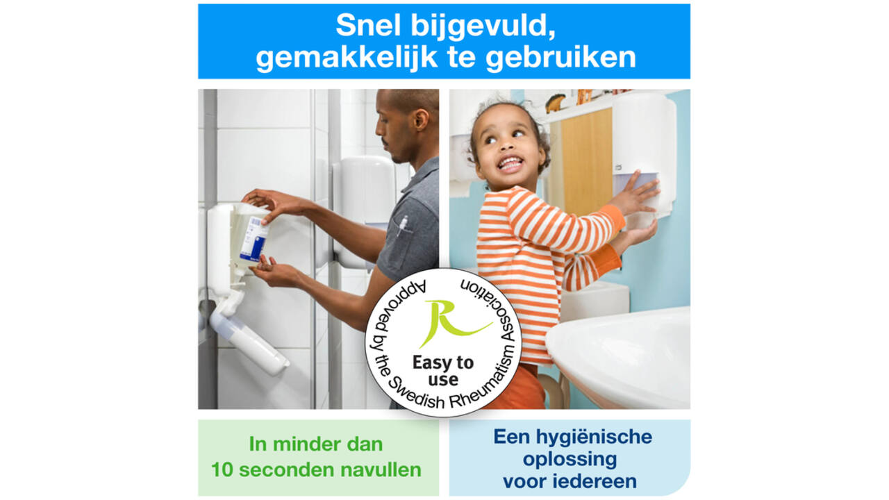 Handzeep Tork S1 mild geparfurmeerd parelwit 1000ml 420501