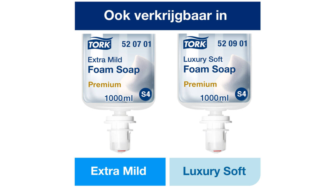 Handzeep Tork S4 foam mild geparfumeerd 1000ml 520501