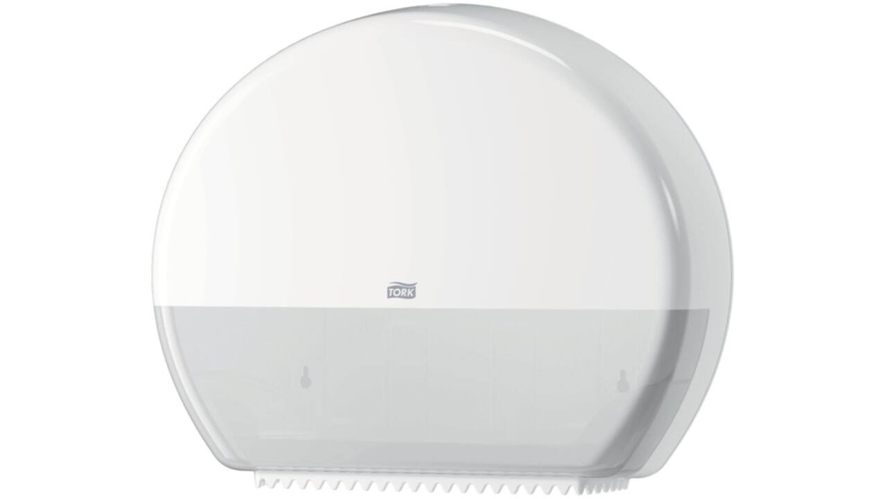 Toiletpapierdispenser Tork Jumbo T1 Elevation wit 554000