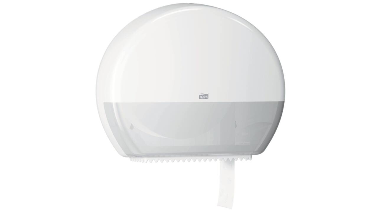 Toiletpapierdispenser Tork Jumbo T1 Elevation wit 554000