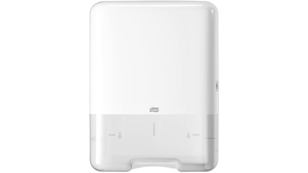 Handdoekdispenser Tork H3 Elevation C-vouw en Z-vouw wit 553000
