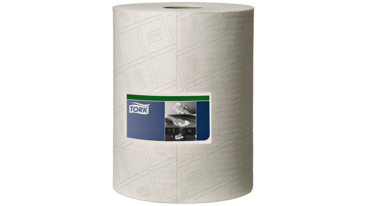 Reiningingsdoek Tork W1 herbruikbaar nonwoven 400 vel wit 510137