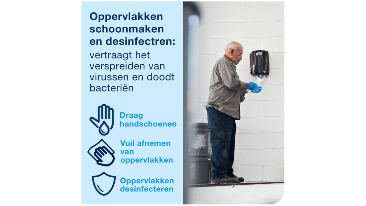Reinigingsdoek Tork Heavy-Duty W1/2/3 multifunctioneel 280 vel blauw 530237