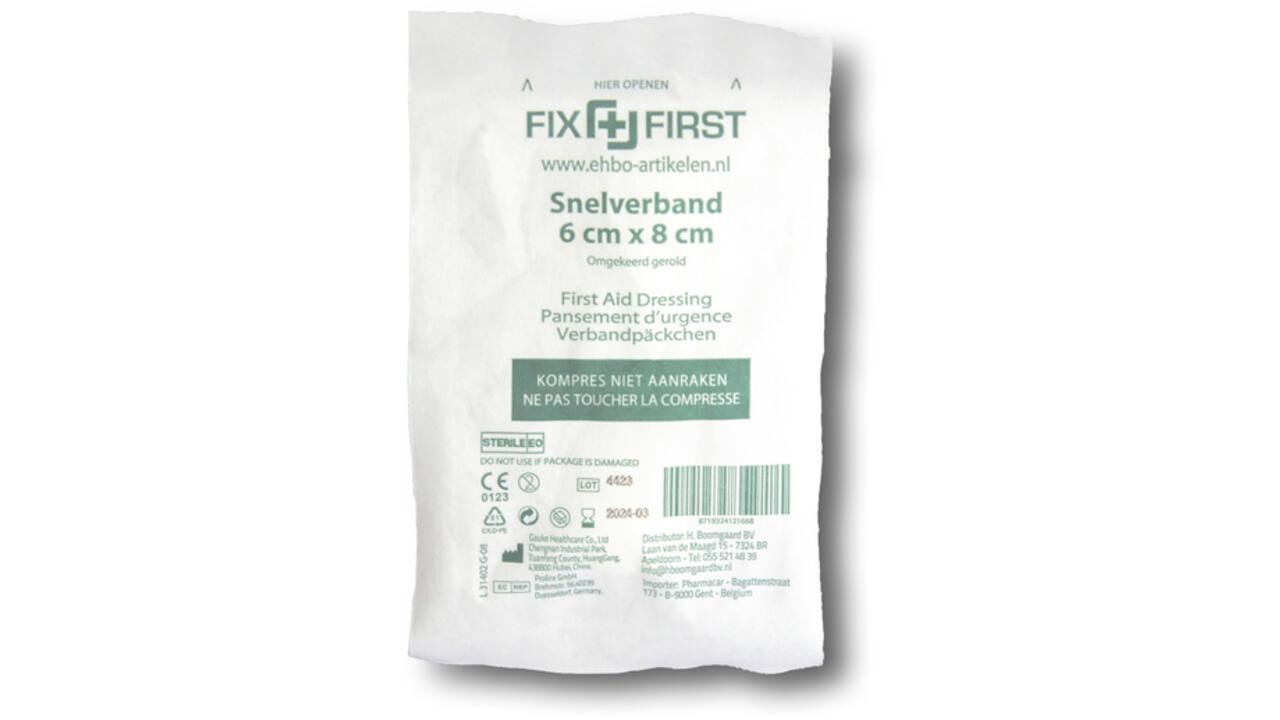 Snelverband FixFirst gerold 6x8cm