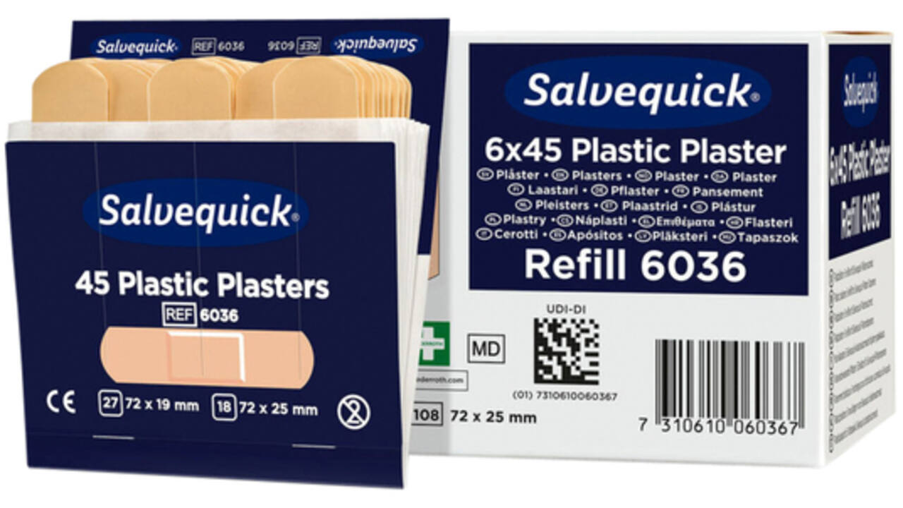 Pleister Salvequick navulling plastic 6036