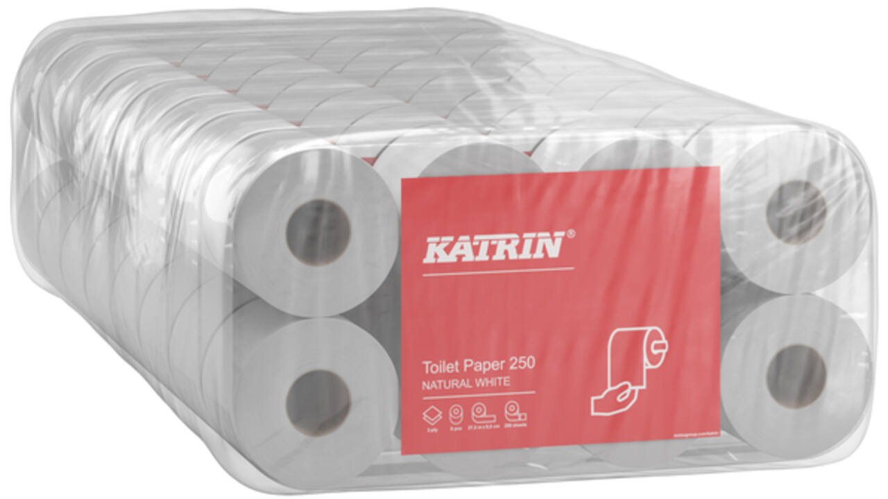 Toiletpapier Katrin 2-laags wit 64rollen