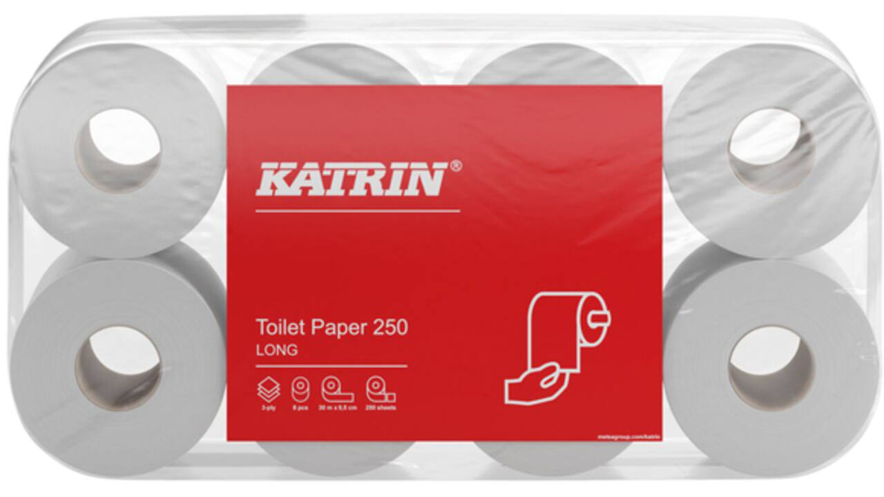 Toiletpapier Katrin 3-laags 250vel 48rollen wit