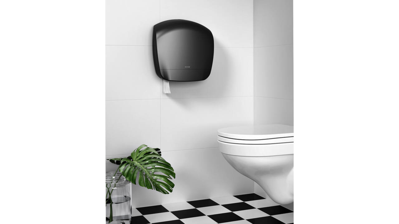 Dispenser Katrin 92162 toiletpapier Gigant L zwart