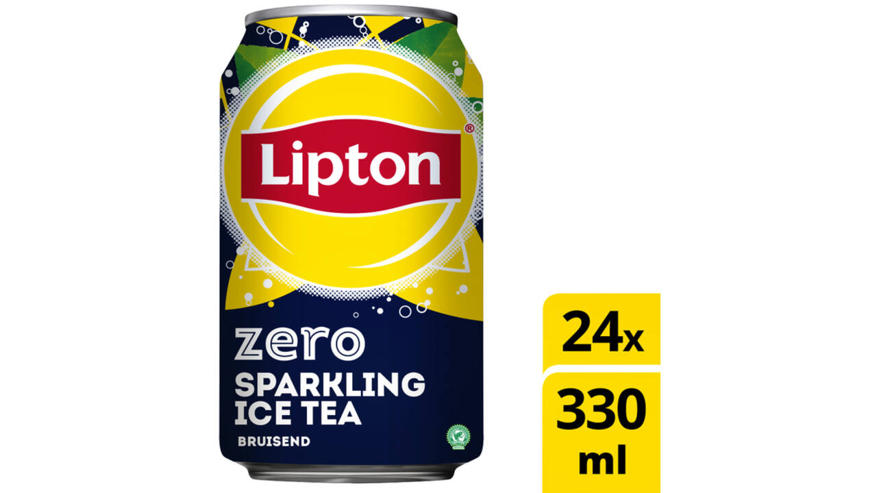 Frisdrank Lipton Ice Tea sparkling zero blik 330ml