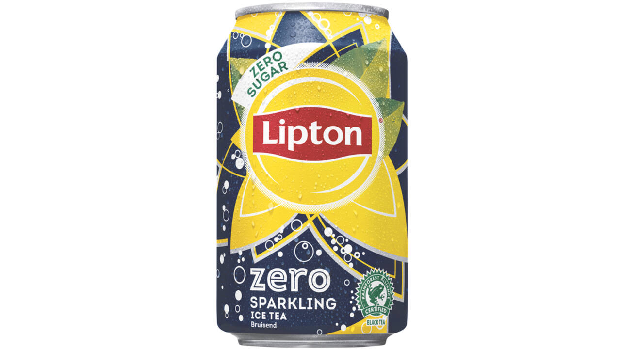 Frisdrank Lipton Ice Tea sparkling zero blik 330ml