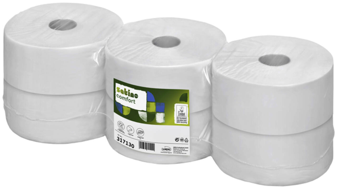 Toiletpapier Satino Comfort JT2 2-laags 380m wit 317130