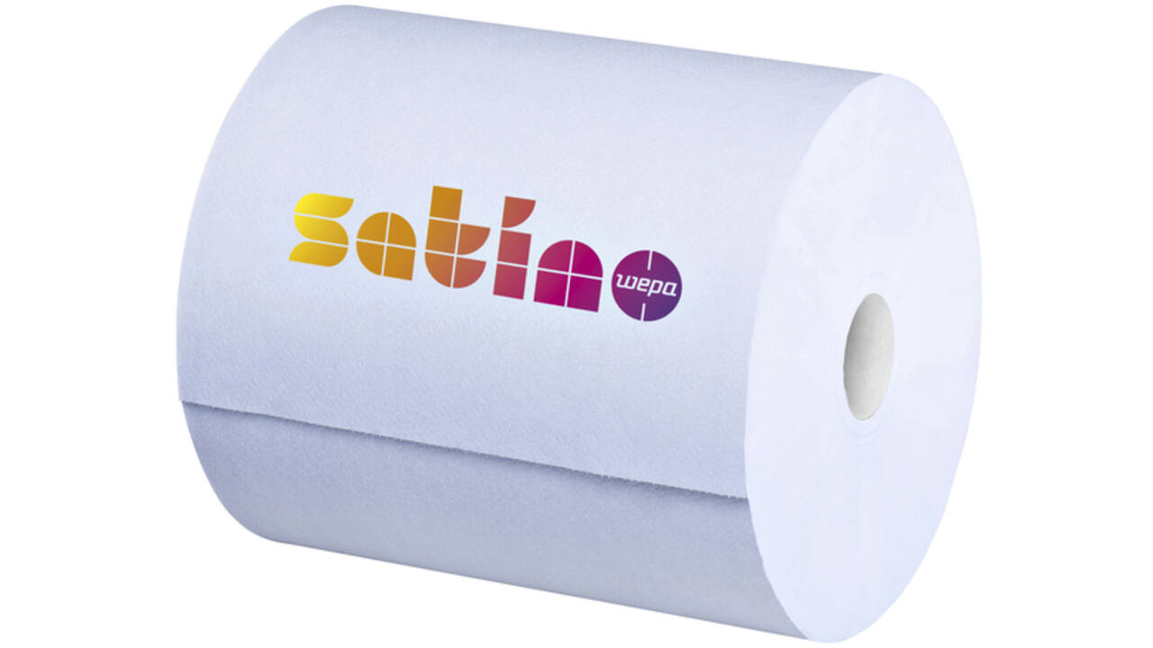 Poetspapier Satino Comfort CR1 2-laags 350m blauw 305310