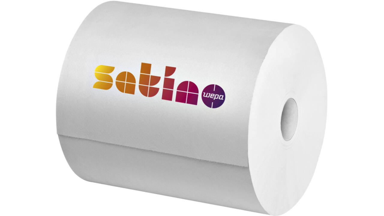 Poetspapier Satino Comfort CR1 2-laags 350m wit 305290