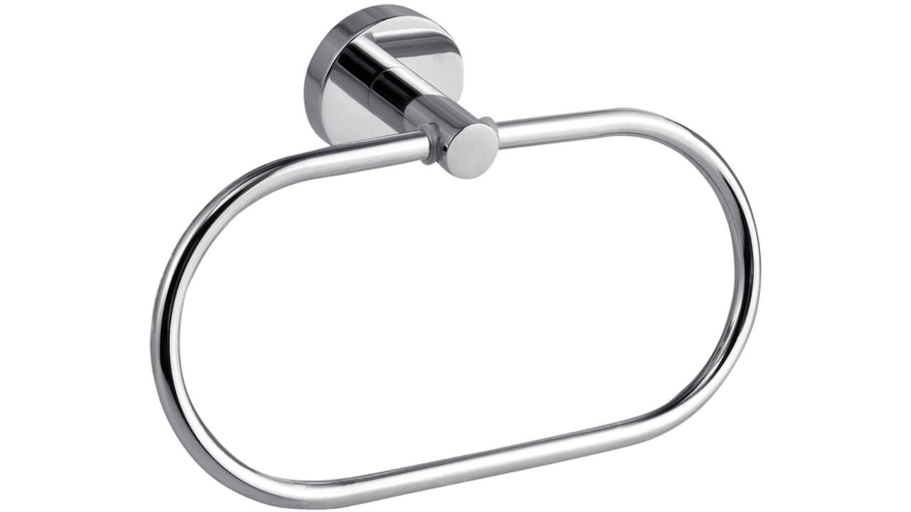 Handdoekring tesa® Smooz hoogglans verchroomd metaal zelfklevend