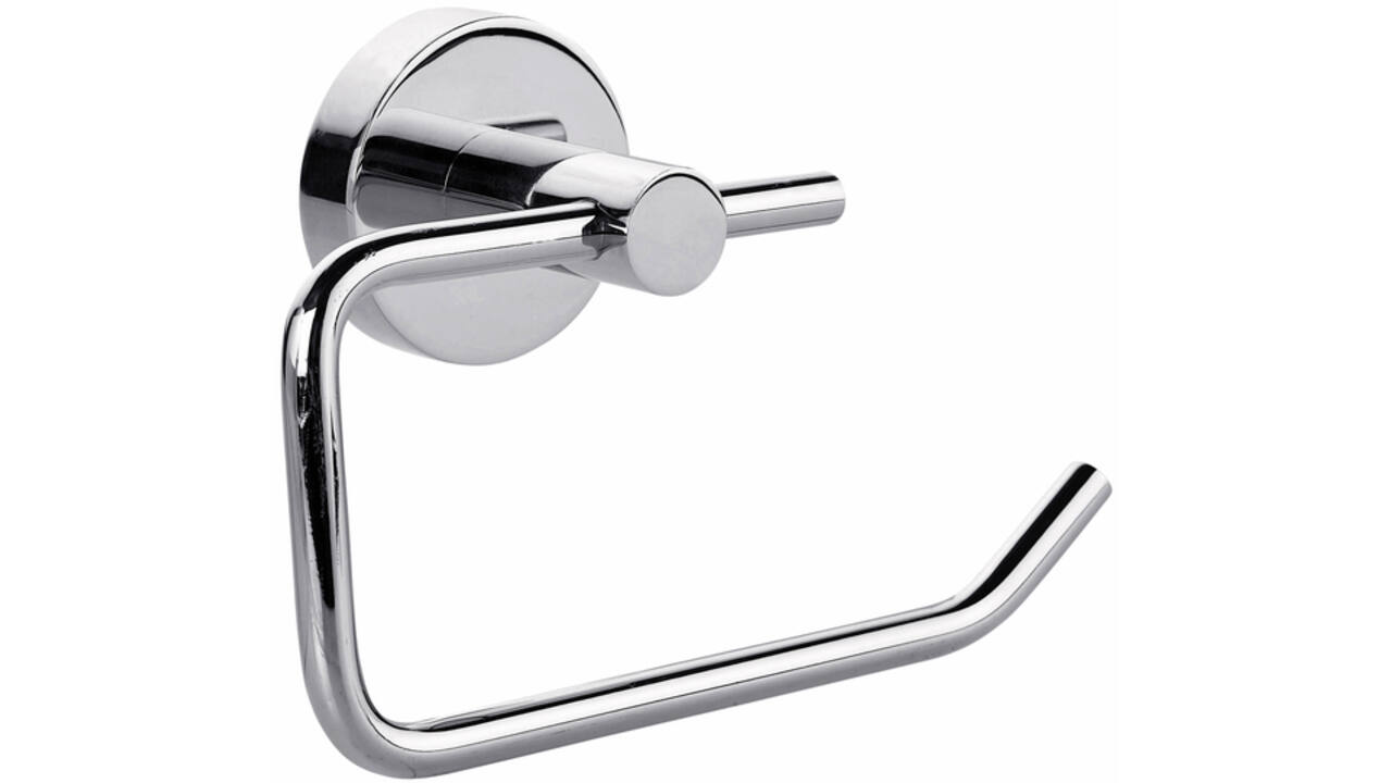 Toiletrolhouder tesa® Smooz hoogglans verchroomd metaal zelfklevend