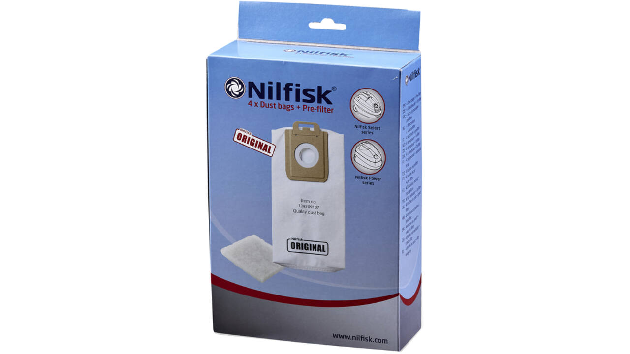 Stofzuigerzak Nilfisk Select 4 stuks
