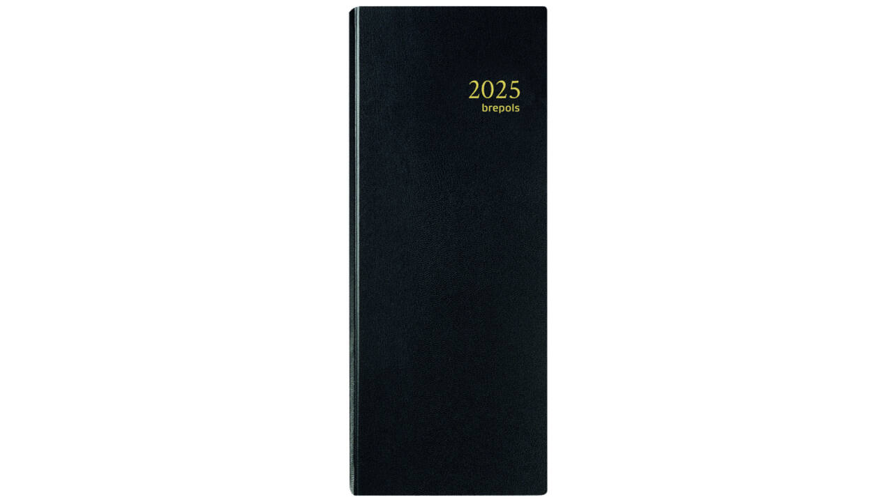 Agenda 2026 Brepols Saturnus Lima 1dag/2pagina's zwart