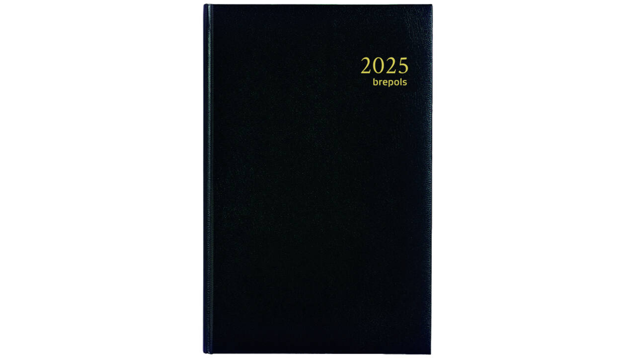 Agenda 2026 Brepols Saturnus Lima 7dagen/2pagina's zwart