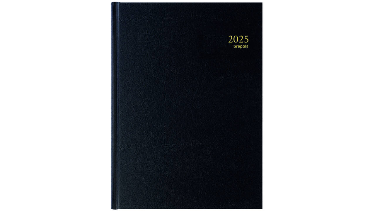 Agenda 2026 Brepols Bremax Santex A4 1dag/2pagina's 8 kolommen zwart