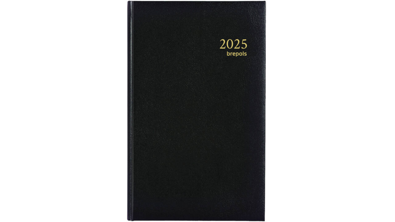 Agenda 2026 Brepols Brefix Lima 1dag/1pagina zwart