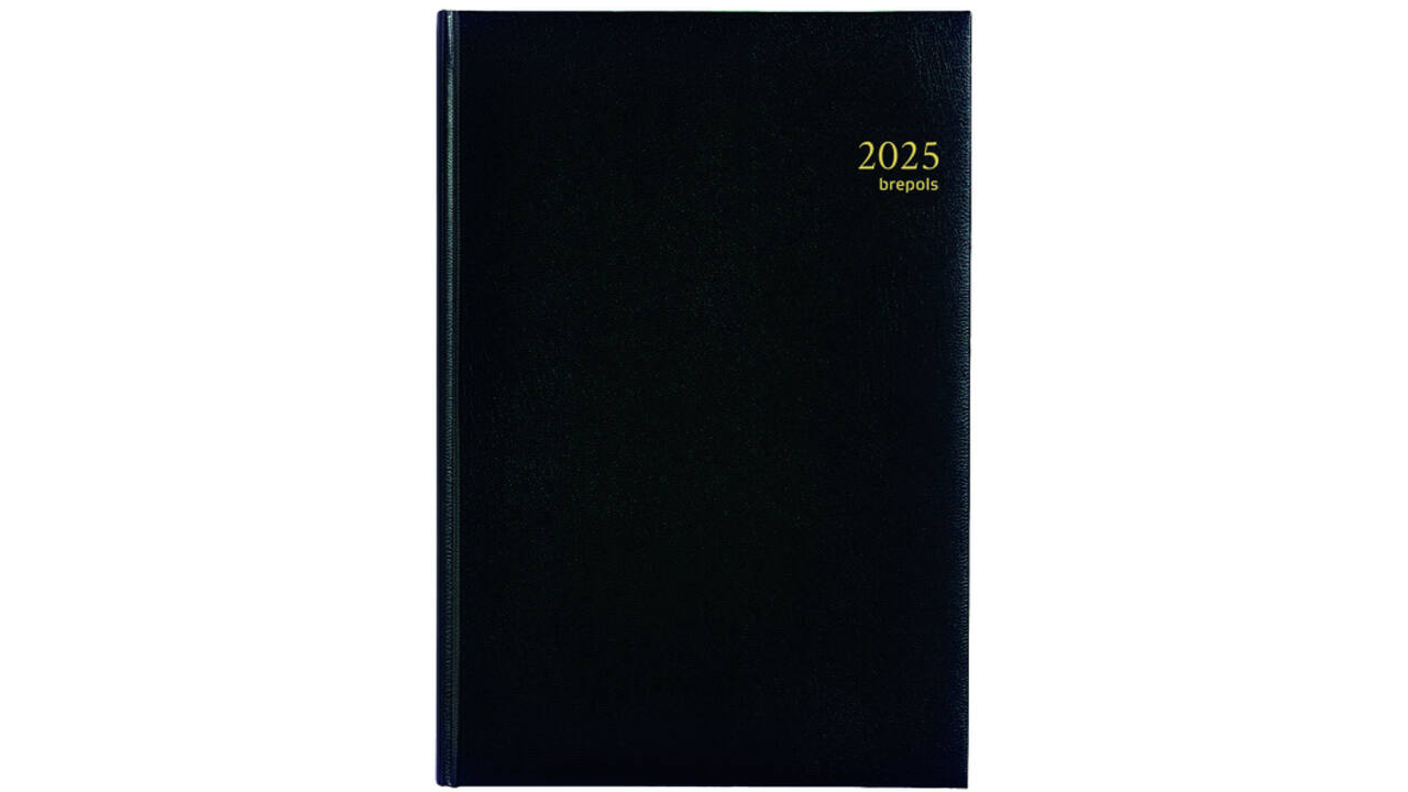 Agenda 2026 Brepols Omega Lima 7dagen/2pagina's zwart