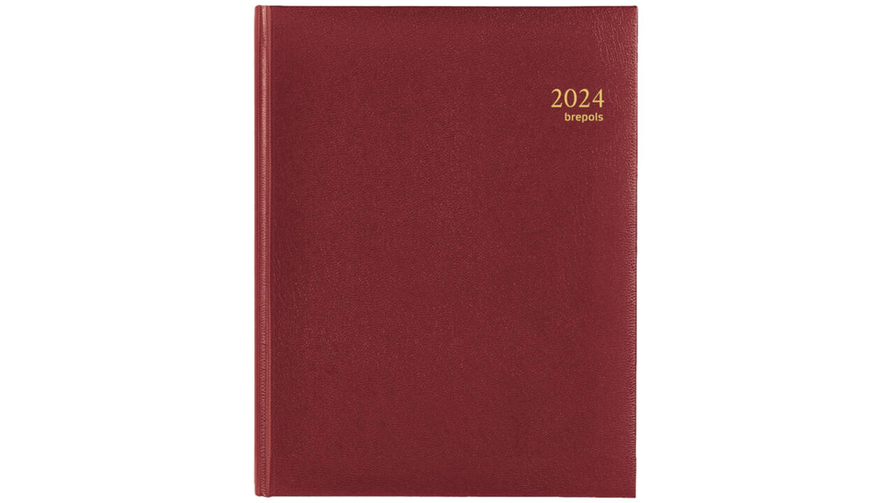 Agenda 2027 Brepols Timing Lima 7dagen/2pagina's viertalig bordeaux