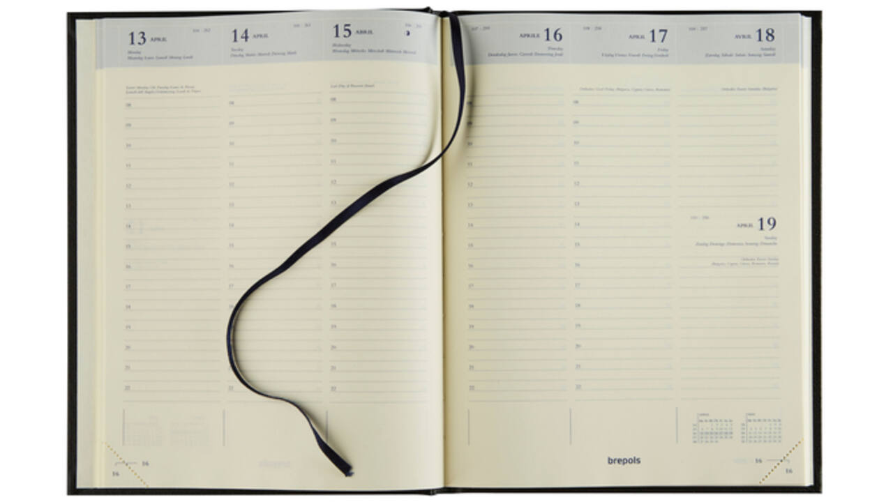 Agenda 2026 Brepols Timing Lima 7dagen/2pagina's blauw