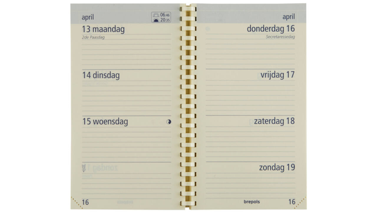 Agendavulling 2027 Brepols Optivision Pocket 7dagen/2pagina's