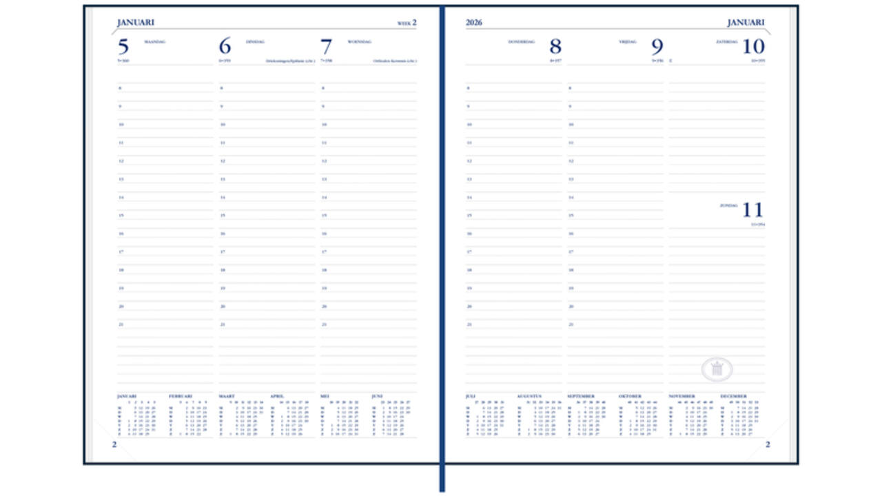 Agenda 2027 Ryam Weekplan limited edition 7dagen/2pagina's assorti