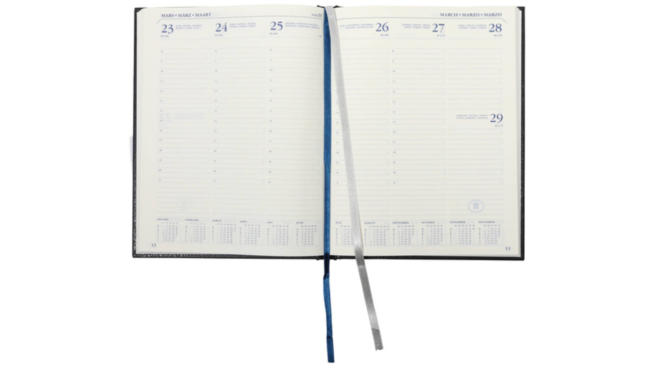 Schoolagenda 2024-2025 18mnd Ryam Executive Mundior 7dagen/2pagina's zwart