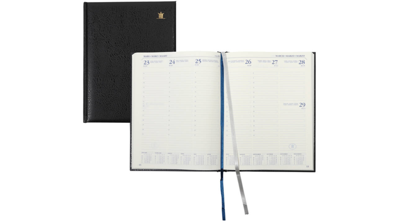 Schoolagenda 2024-2025 18mnd Ryam Executive Mundior 7dagen/2pagina's zwart