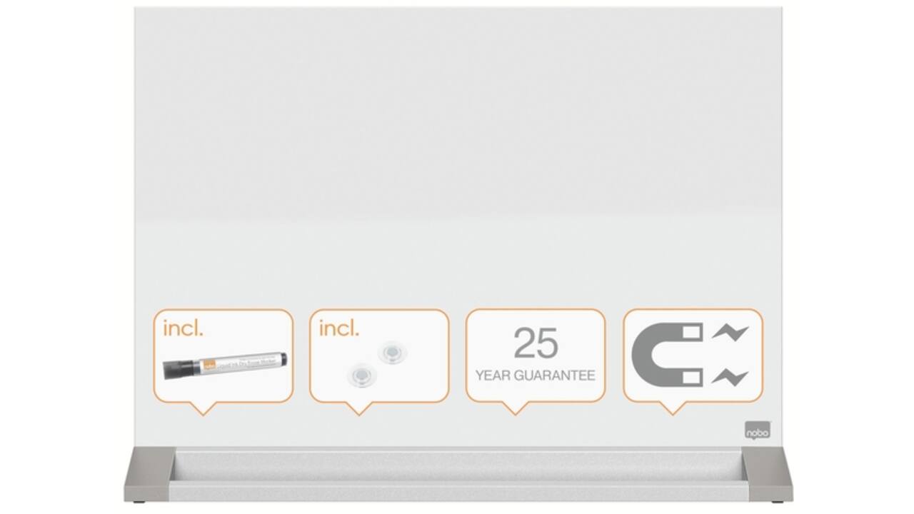 Desktop Glasbord Nobo Diamond