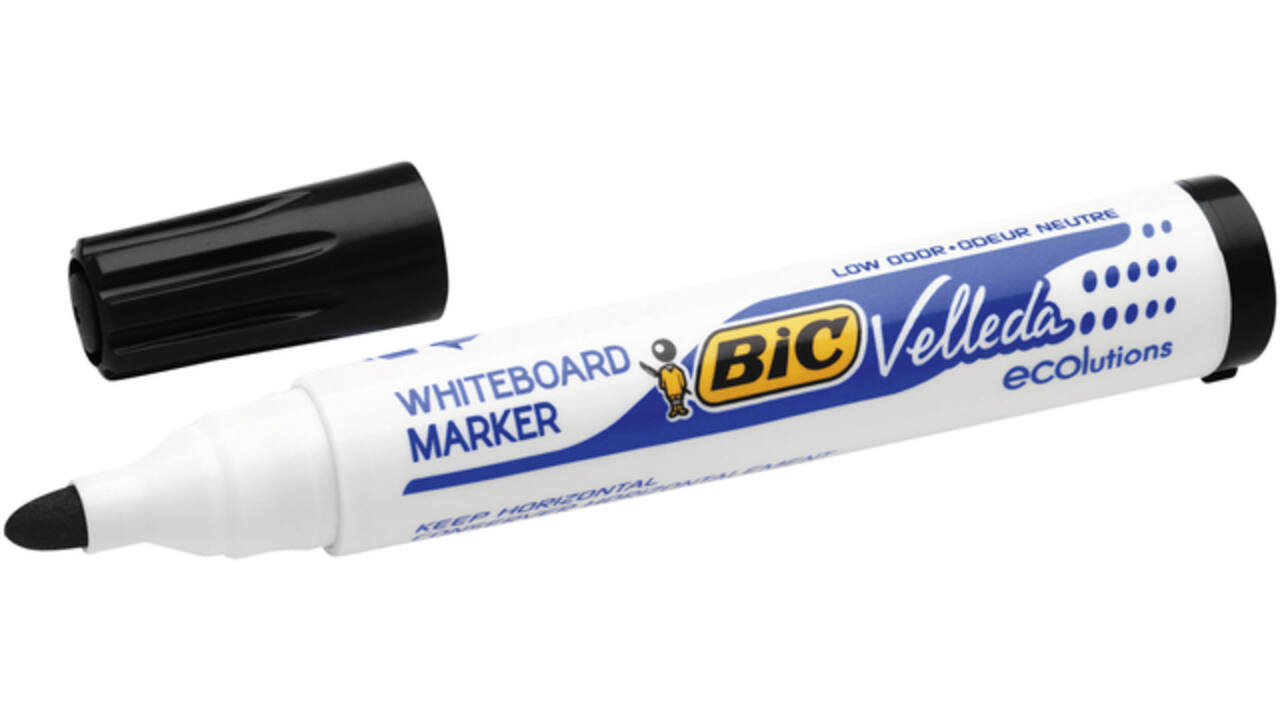 Viltstift Bic Velleda 1701 whiteboard rond large zwart