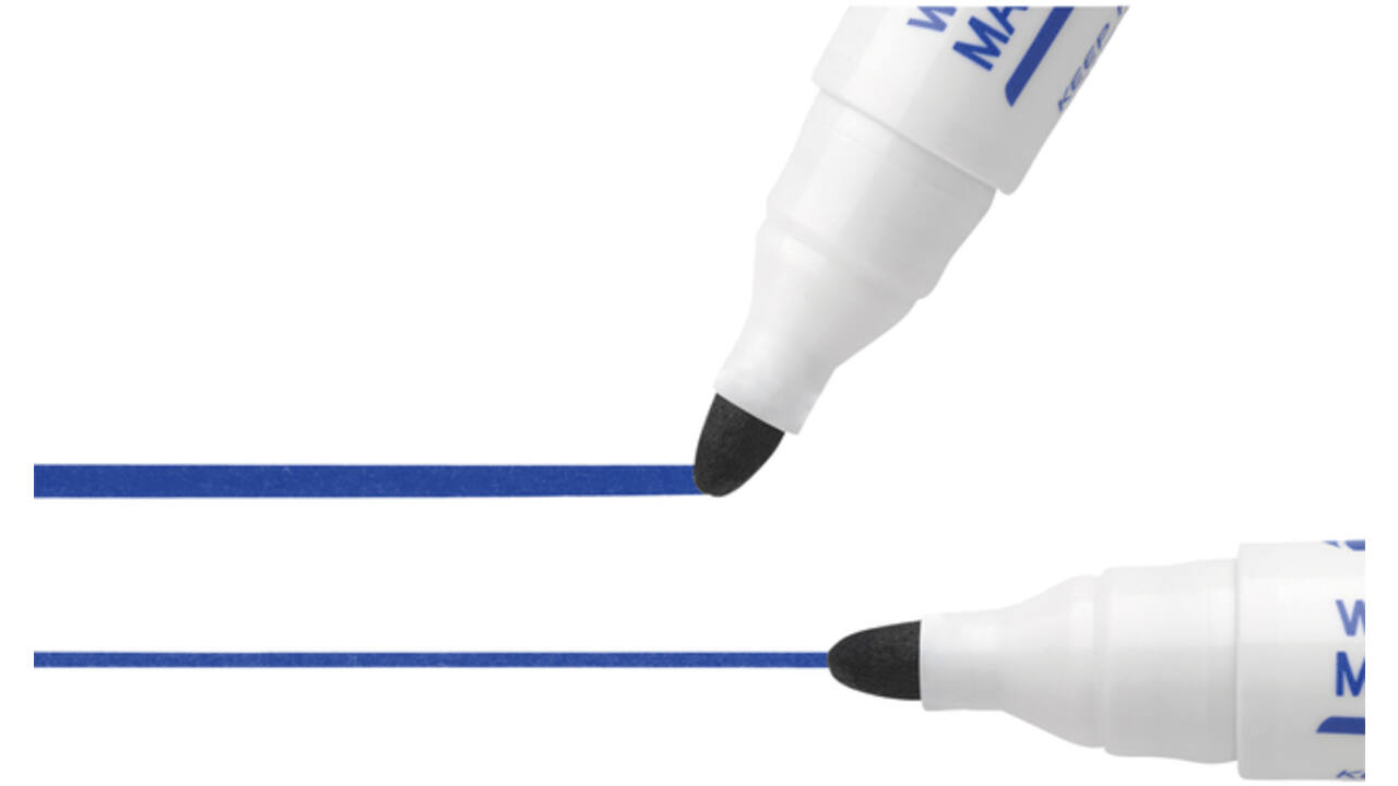 Viltstift Bic Velleda 1701 whiteboard rond large blauw