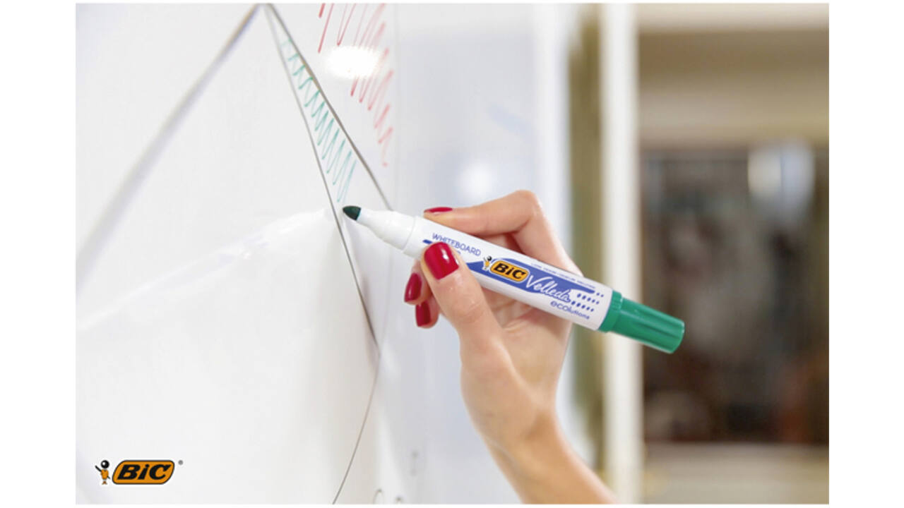 Viltstift Bic Velleda 1701 whiteboard rond large groen