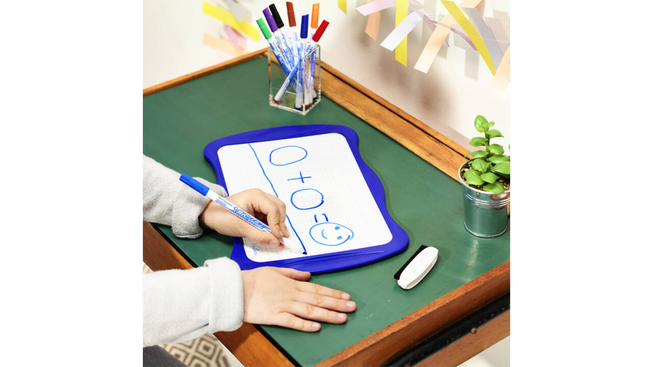 Viltstift Bic Velleda 1721 whiteboard rond fijn blauw