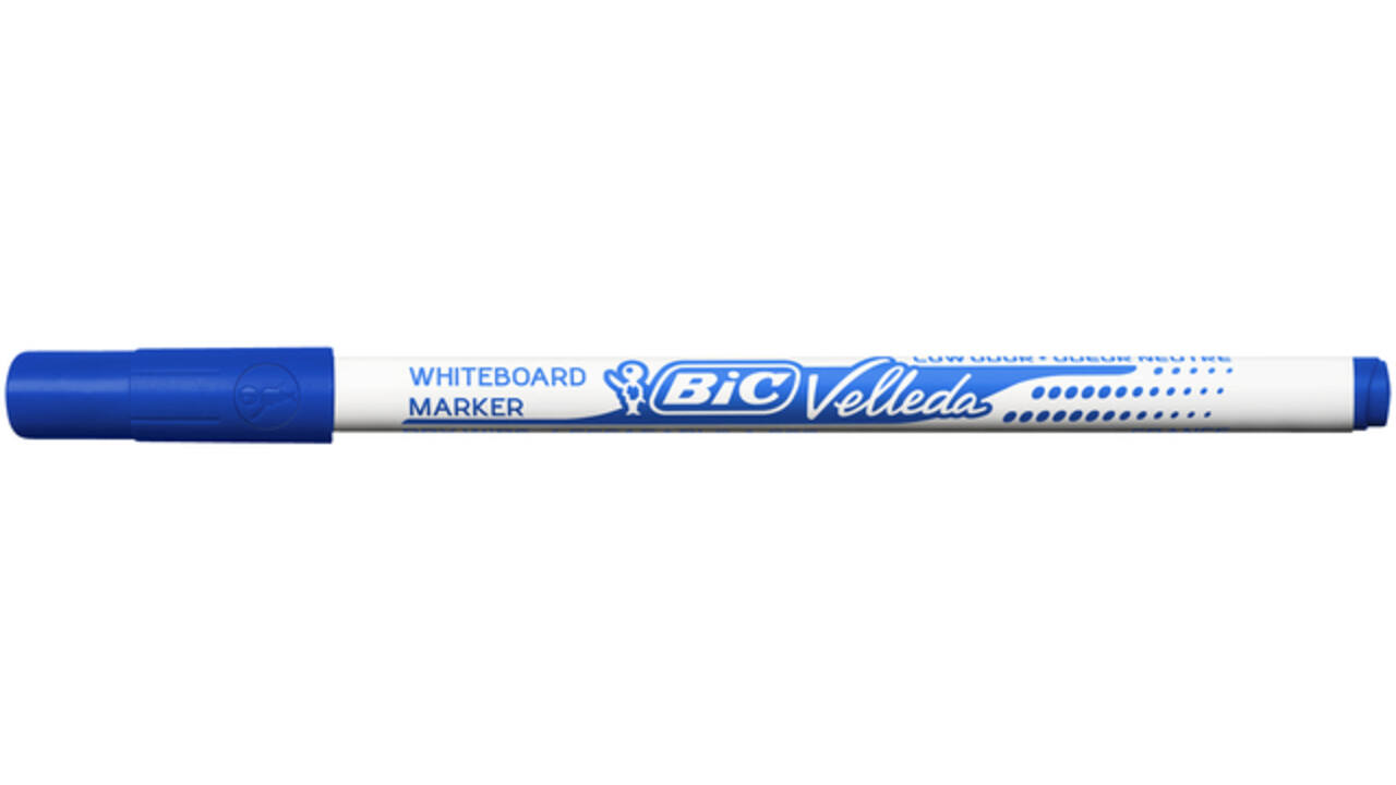 Viltstift Bic Velleda 1721 whiteboard rond fijn blauw