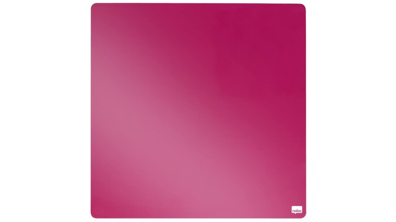 Whiteboard Nobo tegel 36x36cm roze magnetisch