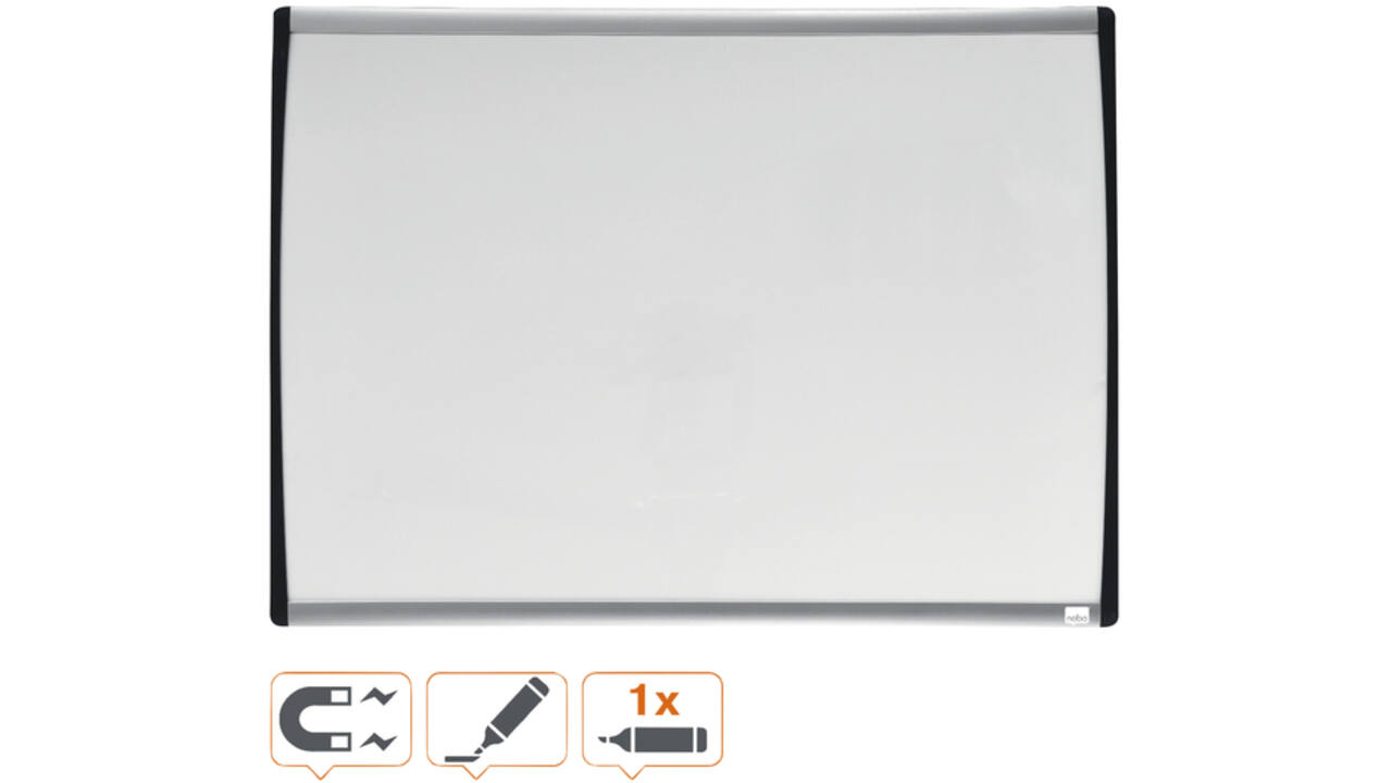 Whiteboard Nobo 58.5x43cm gewelfd