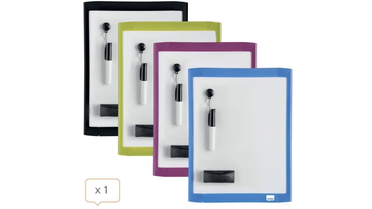 Whiteboard Nobo 21.6x28cm magnetisch assorti