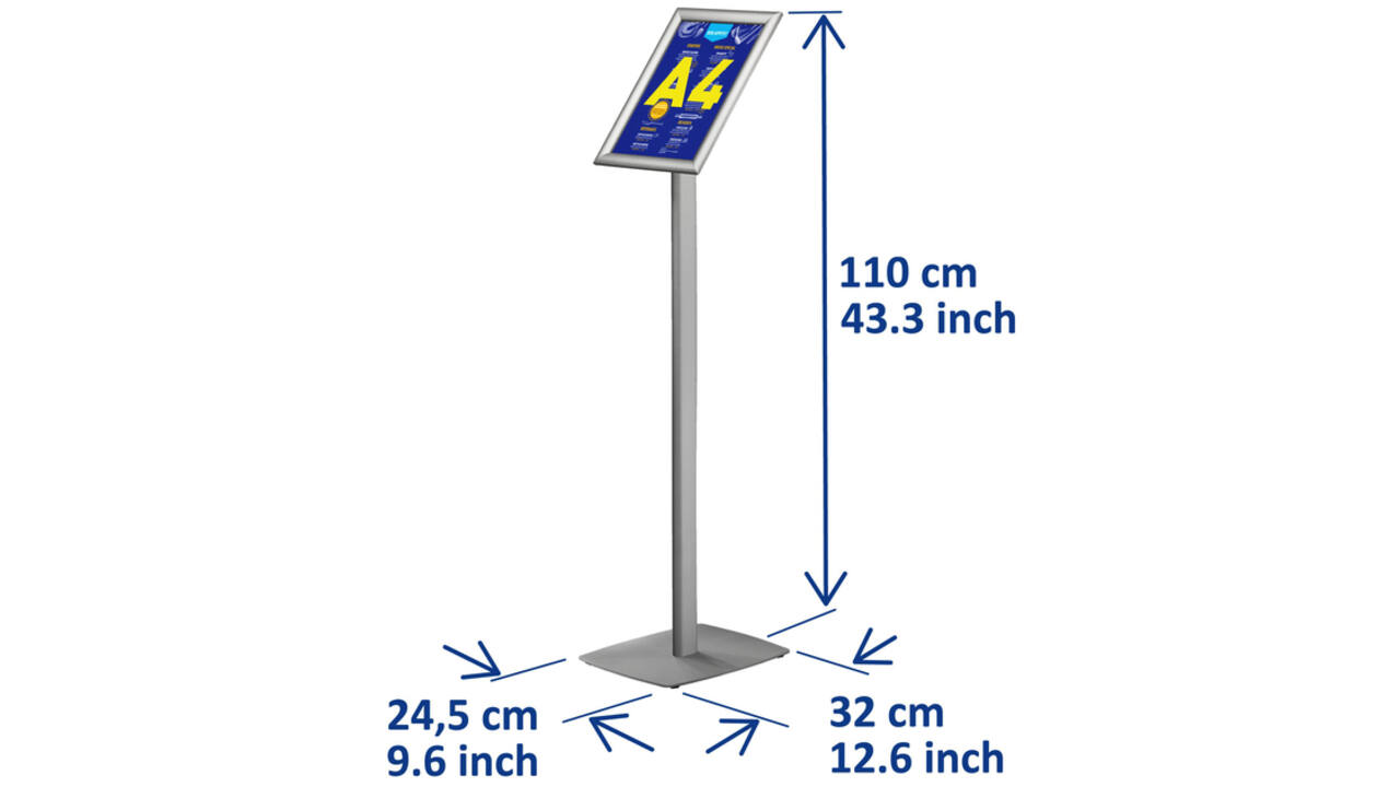 Infostandaard Europel incl. A4 kliklijst 25mm