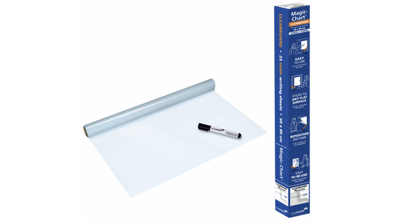 Magic-Chart Legamaster Whiteboard 60x80cm transparant