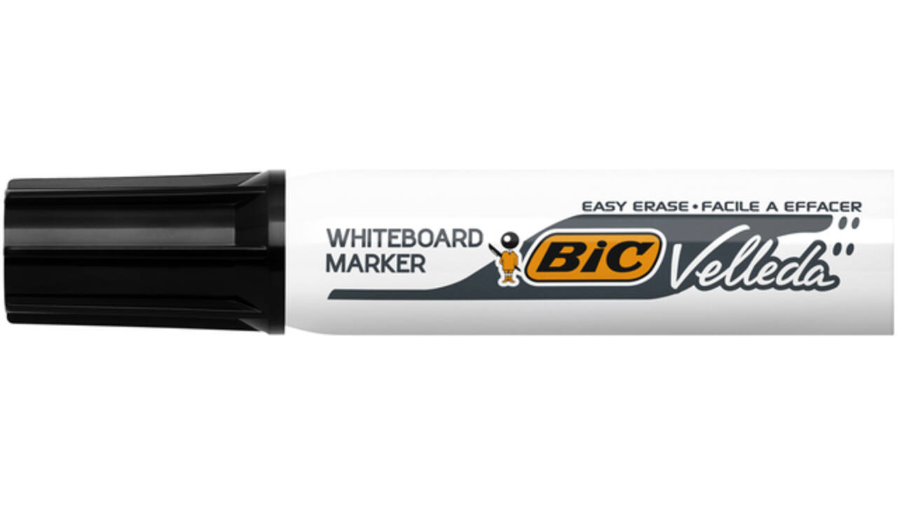 Viltstift Bic Velleda 1781 whiteboard schuin large assorti set à 4 stuks