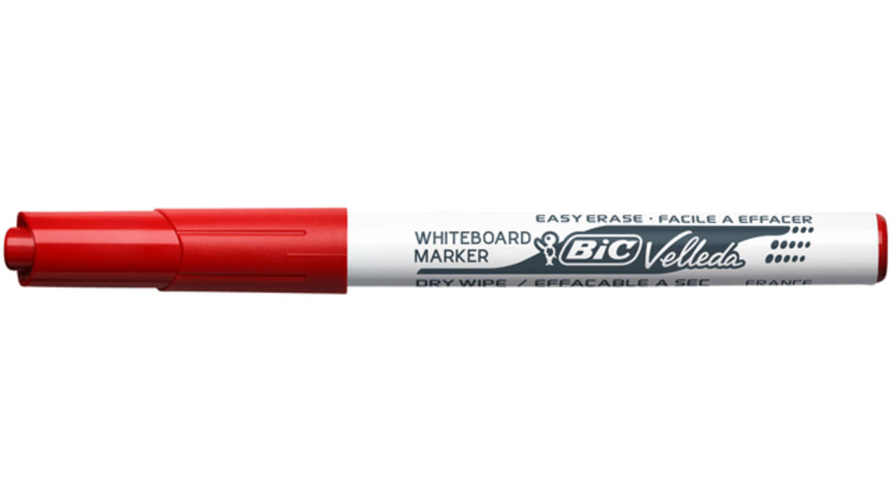 Viltstift Bic Velleda 1741 whiteboard rond medium rood