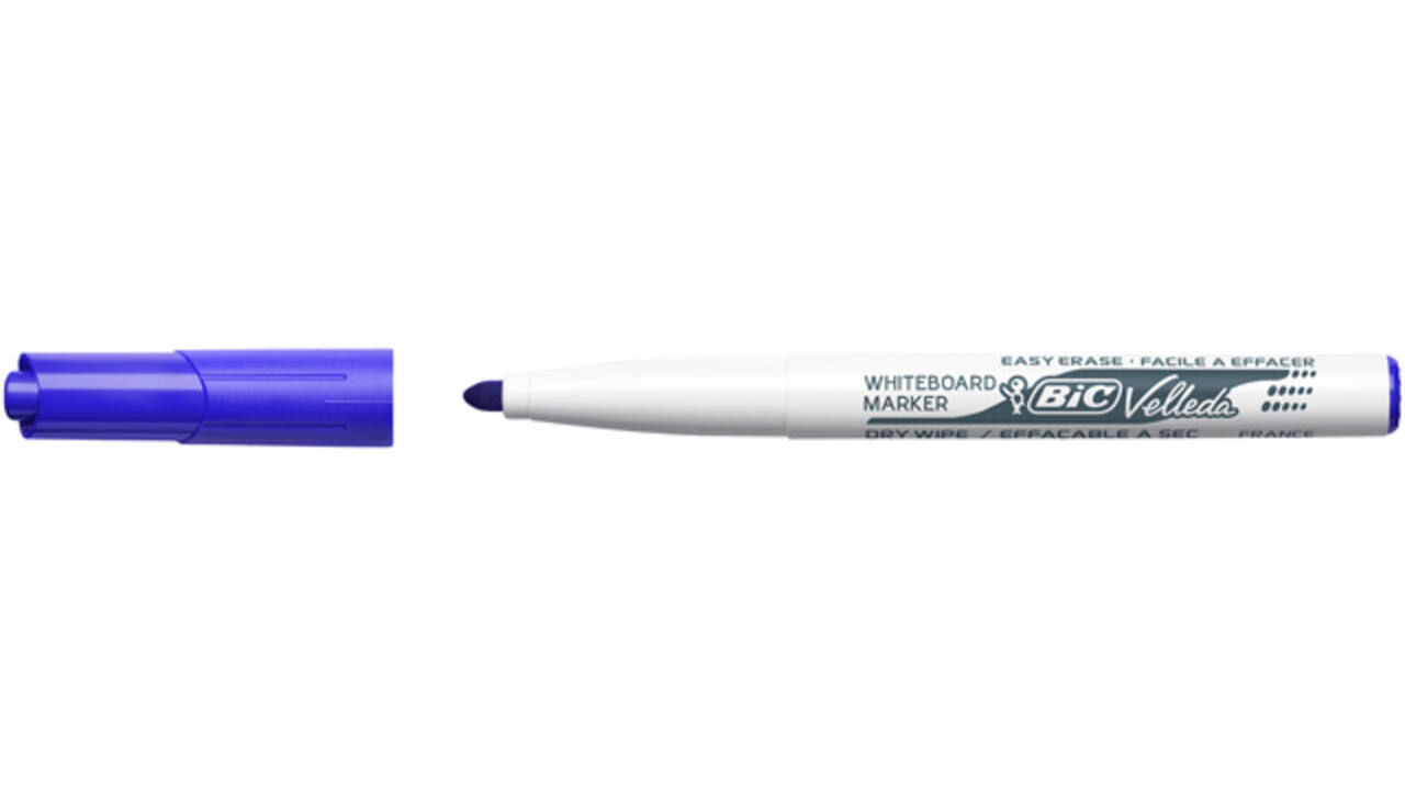 Viltstift Bic Velleda 1741 whiteboard rond medium blauw