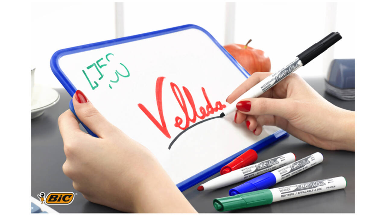 Viltstift Bic Velleda 1741 whiteboard rond medium groen