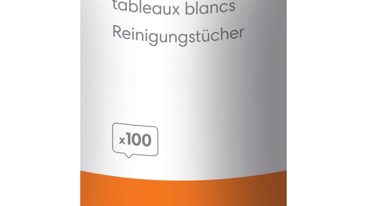 Whiteboardreiniger Nobo pot met 100 stuks