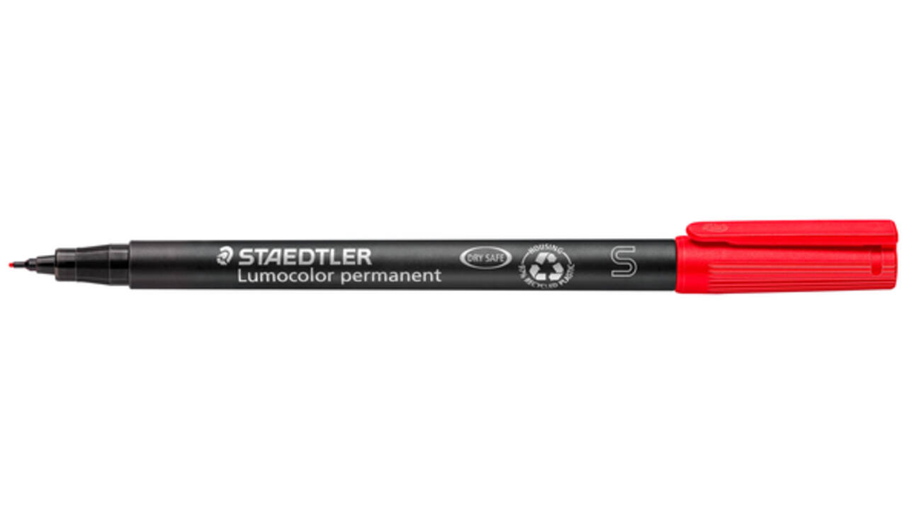 Viltstift Staedtler Lumocolor 313 permanent S rood