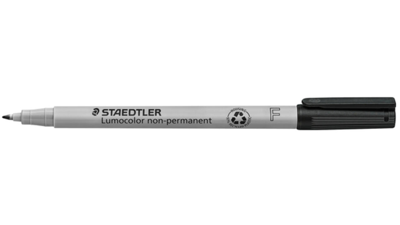Viltstift Staedtler Lumocolor 316 non permanent F zwart